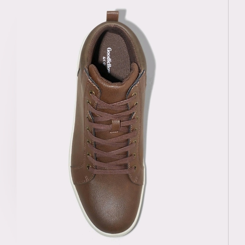 Men's Drew Combat Boots Goodfellow & Com Brown - Picture 3 of 6